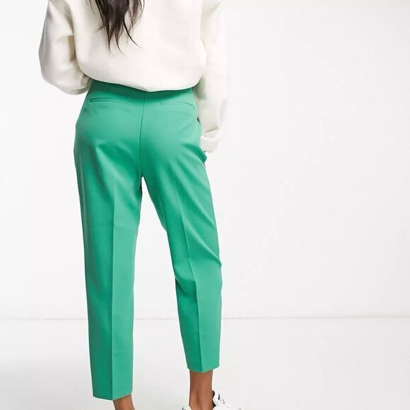 Miss Selfridge Petite Cigarette Pants Dark Green 6 NWT IN PACKAGE - Picture 2 of 7